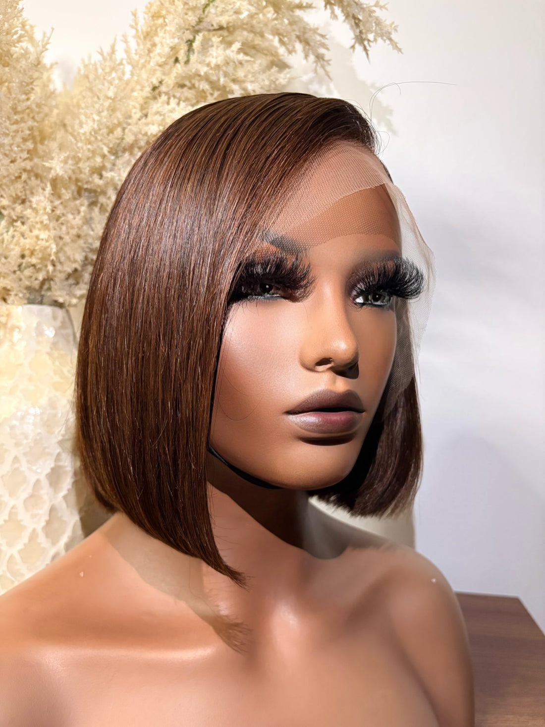 10” chocolate frontal bob