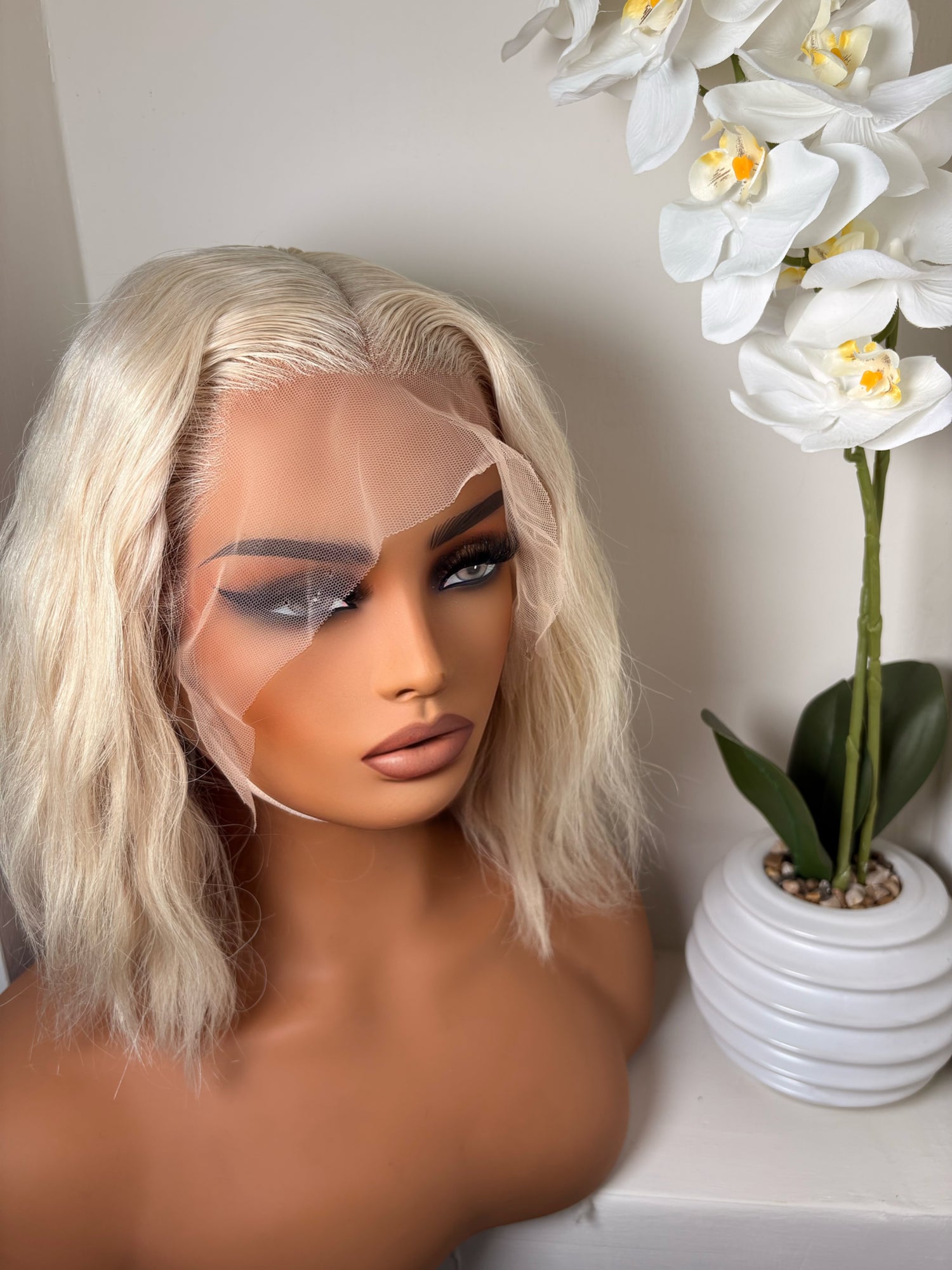 12 inch blode 613 lace front wig