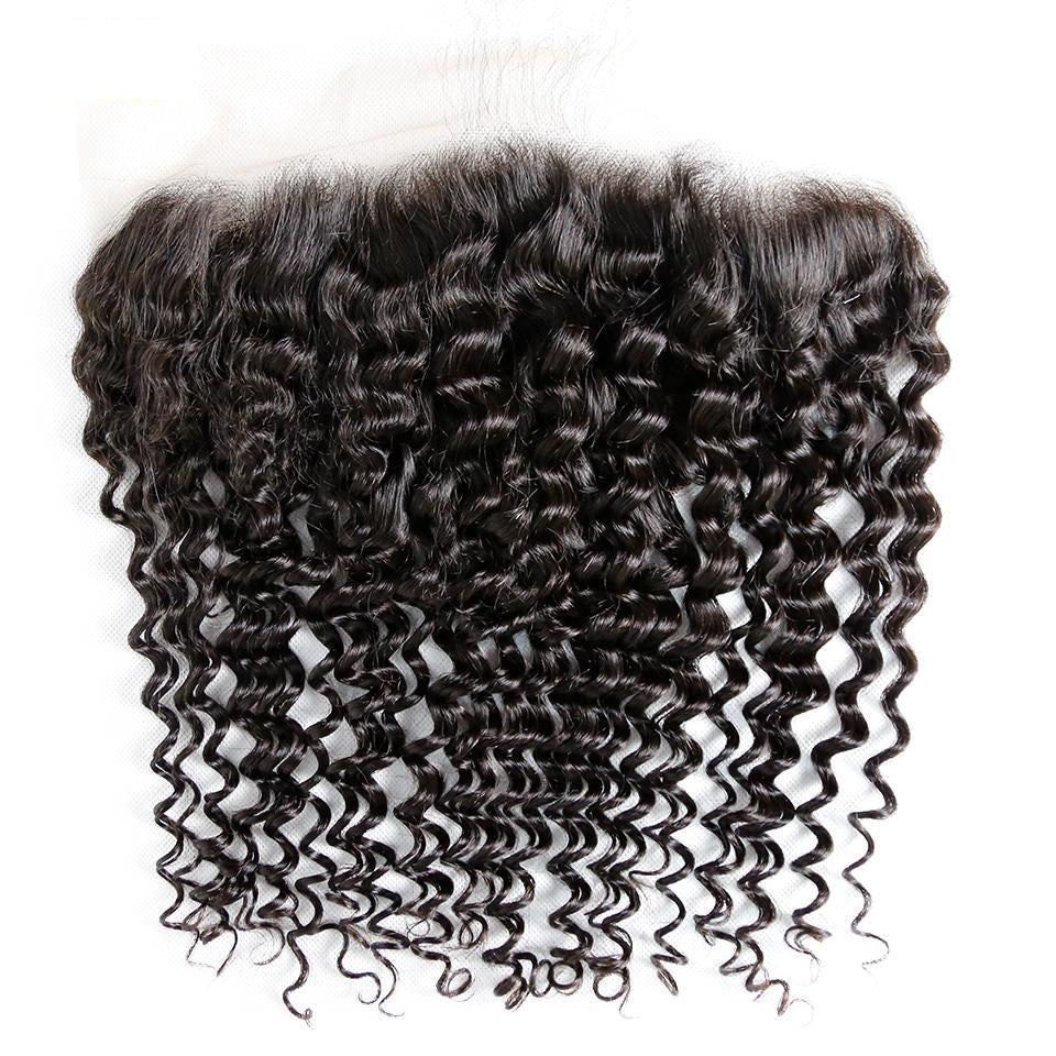 TRANSPARENT 13x4 deep curly frontal